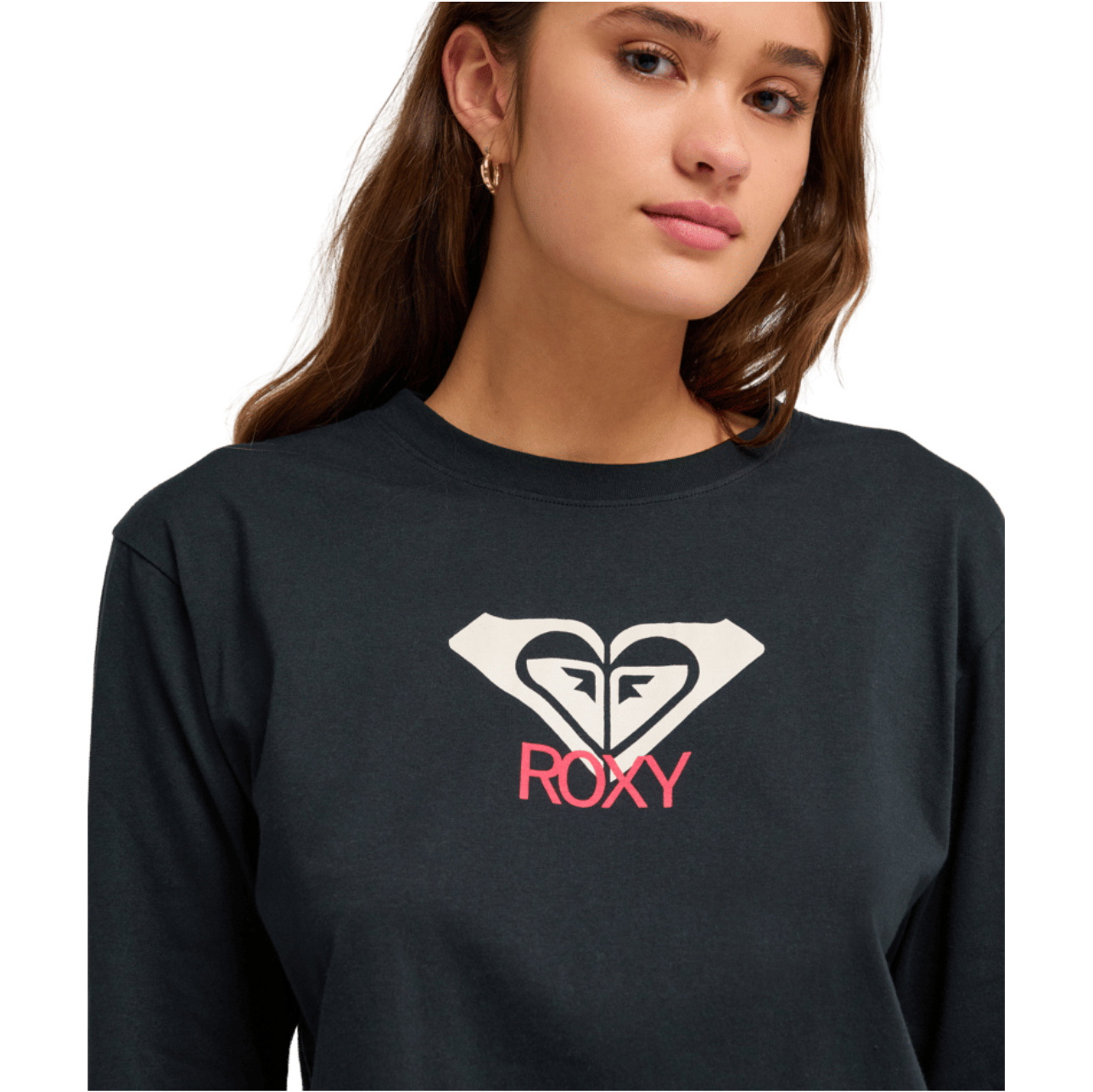 2026 Roxy Womens Hangloose Art Long Sleeve T-Shirt ERJZT06035 - Anthracite